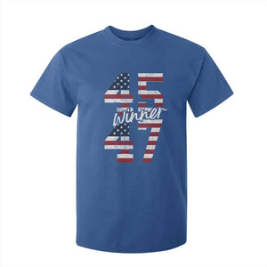 Trump 2024 T Shirt For Kid Winner 45 47 US President American Patriotic TS09 Royal Blue Print Your Wear