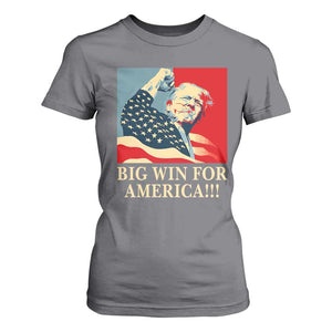 Trump Won 2024 T Shirt For Women Big Win For America TS09 Charcoal Print Your Wear