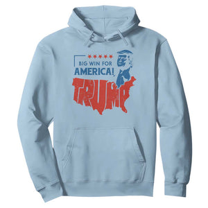 Trump Won 2024 Hoodie Big Win For America Patriotic TS09 Light Blue Print Your Wear