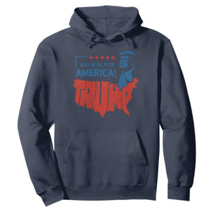 Trump Won 2024 Hoodie Big Win For America Patriotic TS09 Navy Print Your Wear