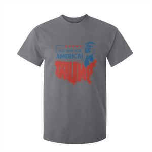 Trump Won 2024 T Shirt For Kid Big Win For America Patriotic TS09 Charcoal Print Your Wear