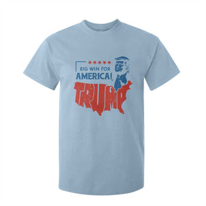 Trump Won 2024 T Shirt For Kid Big Win For America Patriotic TS09 Light Blue Print Your Wear