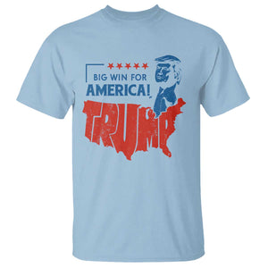 Trump Won 2024 T Shirt Big Win For America Patriotic TS09 Light Blue Print Your Wear