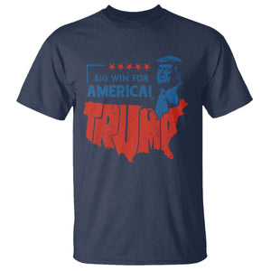 Trump Won 2024 T Shirt Big Win For America Patriotic TS09 Navy Print Your Wear