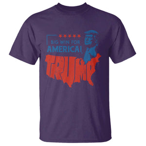 Trump Won 2024 T Shirt Big Win For America Patriotic TS09 Purple Print Your Wear