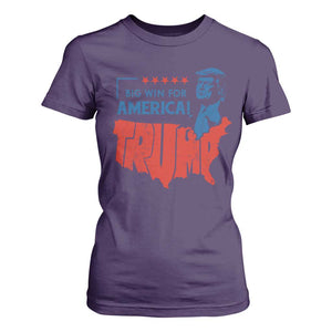 Trump Won 2024 T Shirt For Women Big Win For America Patriotic TS09 Purple Print Your Wear