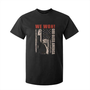 Trump 2024 T Shirt For Kid We Won God Bless America TS09 Black Print Your Wear