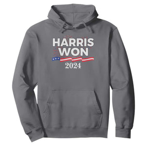 Harris Won 2024 Hoodie US President American Firework Patriotic TS09 Charcoal Print Your Wear