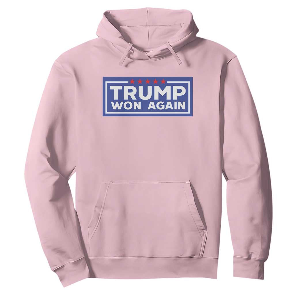 Trump Won Again 2024 Hoodie TS09 Light Pink Print Your Wear