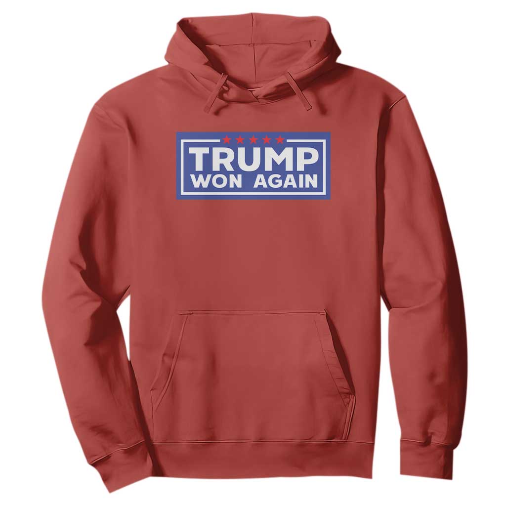 Trump Won Again 2024 Hoodie TS09 Red Print Your Wear