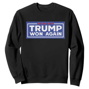 Trump Won Again 2024 Sweatshirt TS09 Black Print Your Wear