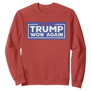 Trump Won Again 2024 Sweatshirt TS09 Red Print Your Wear