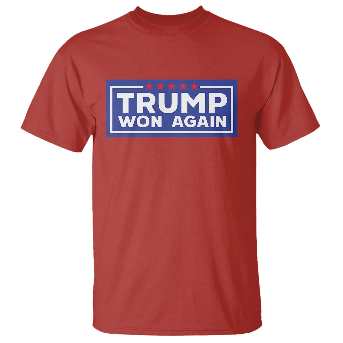 Trump Won Again 2024 T Shirt TS09 Red Print Your Wear