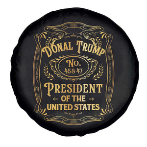 Trump 2024 Spare Tire Cover Old No.45 47 US President Whiskey TS09 Print Your Wear