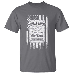 Trump 2024 T Shirt Old No.47 American Patriotic President TS09 Charcoal Print Your Wear