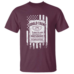 Trump 2024 T Shirt Old No.47 American Patriotic President TS09 Maroon Print Your Wear