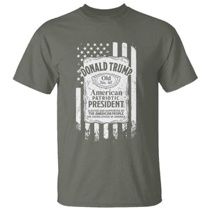 Trump 2024 T Shirt Old No.47 American Patriotic President TS09 Military Green Print Your Wear