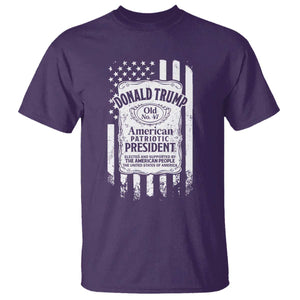 Trump 2024 T Shirt Old No.47 American Patriotic President TS09 Purple Print Your Wear