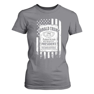 Trump 2024 T Shirt For Women Old No.47 American Patriotic President TS09 Charcoal Print Your Wear