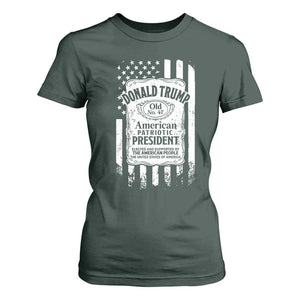 Trump 2024 T Shirt For Women Old No.47 American Patriotic President TS09 Dark Forest Green Print Your Wear