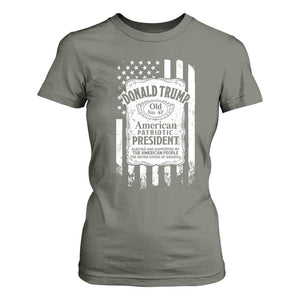 Trump 2024 T Shirt For Women Old No.47 American Patriotic President TS09 Military Green Print Your Wear