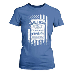 Trump 2024 T Shirt For Women Old No.47 American Patriotic President TS09 Royal Blue Print Your Wear