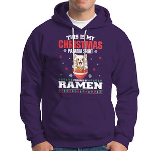 Kawaii Cat Powered By Ramen Christmas Japanese Noodle Hoodie TS09 Purple Printyourwear