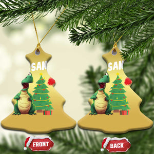 Funny Xmas Dinosaurs Extinction Christmas Ornament Is That Santa Cute Dino TS09 Christmas Tree Gold Print Your Wear