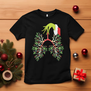 Respiratory Therapy Lung Christmas Light Therapist T Shirt TS09 Black Printyourwear