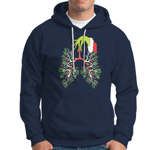 Respiratory Therapy Lung Christmas Light Therapist Hoodie TS09 Navy Printyourwear