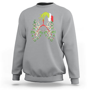 Respiratory Therapy Lung Christmas Light Therapist Sweatshirt TS09 Sport Gray Printyourwear