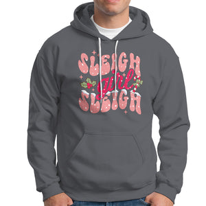 Sleigh Girl Sleigh Christmas Festive Winter Holiday Party Hoodie TS09 Charcoal Printyourwear