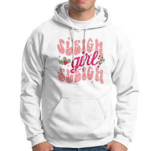 Sleigh Girl Sleigh Christmas Festive Winter Holiday Party Hoodie TS09 White Printyourwear