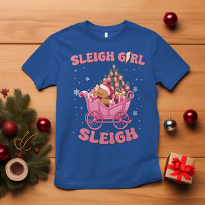 Sleigh Girl Sleigh Christmas Groovy Gingerbread Man Xmas Holidays T Shirt TS09 Royal Blue Printyourwear