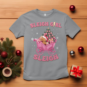 Sleigh Girl Sleigh Christmas Groovy Gingerbread Man Xmas Holidays T Shirt TS09 Sport Gray Printyourwear