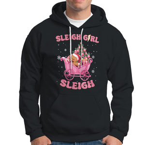 Sleigh Girl Sleigh Christmas Groovy Gingerbread Man Xmas Holidays Hoodie TS09 Black Printyourwear