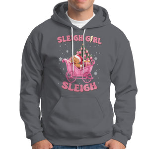 Sleigh Girl Sleigh Christmas Groovy Gingerbread Man Xmas Holidays Hoodie TS09 Charcoal Printyourwear