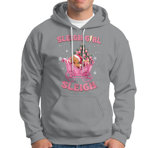 Sleigh Girl Sleigh Christmas Groovy Gingerbread Man Xmas Holidays Hoodie TS09 Sport Gray Printyourwear