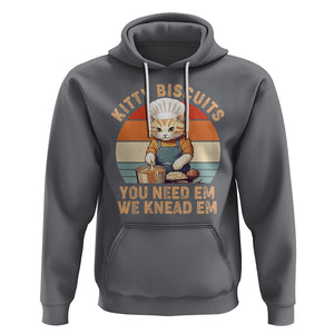 Kitty Biscuits You Need Em We Knead Em Vintage Hoodie TS09 Charcoal Printyourwear