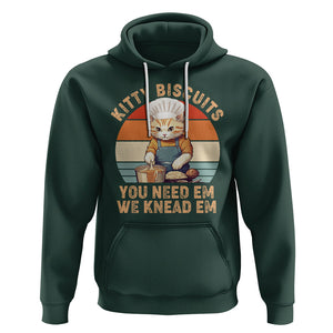 Kitty Biscuits You Need Em We Knead Em Vintage Hoodie TS09 Dark Forest Green Printyourwear