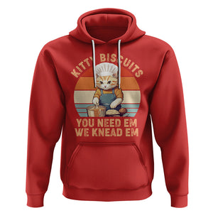 Kitty Biscuits You Need Em We Knead Em Vintage Hoodie TS09 Red Printyourwear