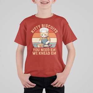 Kitty Biscuits You Need Em We Knead Em Vintage T Shirt For Kid TS09 Red Printyourwear