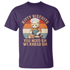 Kitty Biscuits You Need Em We Knead Em Vintage T Shirt TS09 Purple Printyourwear