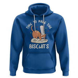 Cute Kitty Time To Make The Biscuits Cat Lover Hoodie TS09 Royal Blue Printyourwear