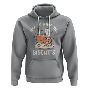 Cute Kitty Time To Make The Biscuits Cat Lover Hoodie TS09 Sport Gray Printyourwear