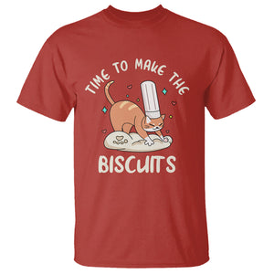 Cute Kitty Time To Make The Biscuits Cat Lover T Shirt TS09 Red Printyourwear