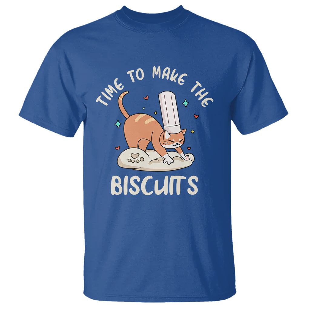 Cute Kitty Time To Make The Biscuits Cat Lover T Shirt TS09 Royal Blue Printyourwear