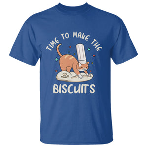 Cute Kitty Time To Make The Biscuits Cat Lover T Shirt TS09 Royal Blue Printyourwear