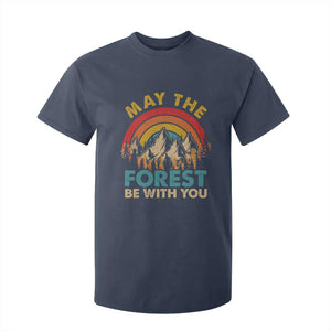 Nature Lover T Shirt For Kid May The Forest Be With You Earth Day TS09 Navy Print Your Wear