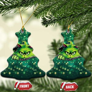 Funny Xmas Cat Ew People Christmas Ornament TS09 Christmas Tree Green Print Your Wear